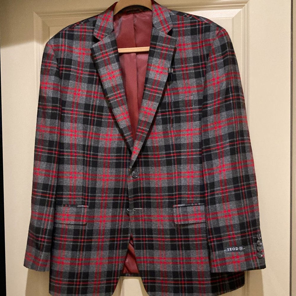 New Men's Plaid Jacket / Blazer Size 42 Short